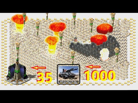 1000 Apocalypse vs 35 Nukes - Red Alert 2