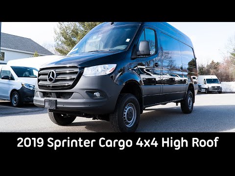 New 2019 Sprinter Cargo 144 4x4 High Roof with Swivel Seats and MBUX - Video Tour with Roger