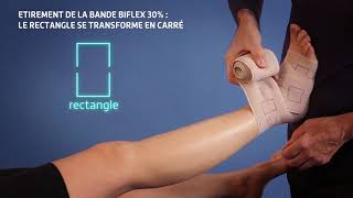 Thuasne - Pose bande Biflex - Thrombose veineuse profonde ou superficielle, ou œdème chronique