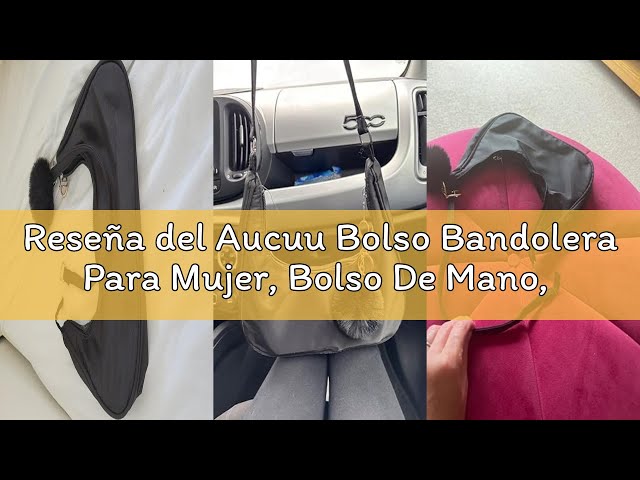 Vídeo relacionado con Aucuu Bolso Mujer Tote Bandolera, Gran Capacidad Bandolera Casual de Múltiples Bolsillos, para Compras, Escolares, Trabajo, Viajes