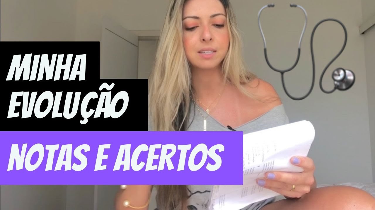 MINHA EVOLUÇÃO DE NOTAS E ACERTOS NO ENEM até passar em medicina na federal 📝