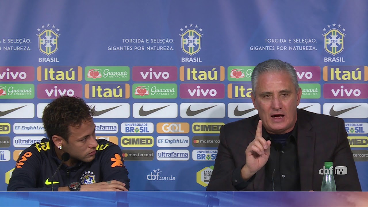 Coletiva de imprensa com Neymar e o Técnico Tite - 10/11/2017