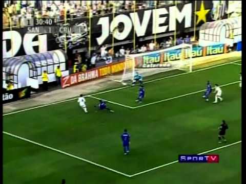 Santos 4x1 Cruzeiro Brasileiro 2007 10ª Rodada