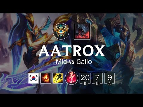 Aatrox Mid vs Galio - KR Challenger Patch 8.24