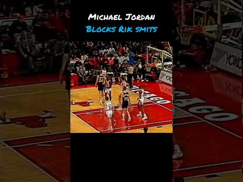 7-FOOTER SWATTED! ABSOLUTE DENIAL! MJ SOARS to Block Rik Smits | Impossible Vertical!
