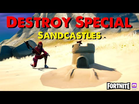 Destroy Special Sandcastles [ALL Locations] - Week 10 Challenge/Quest