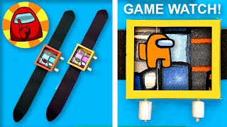 Paper Gaming Watch - AMONG US Crewmate - How to make Among Us Game from Paper