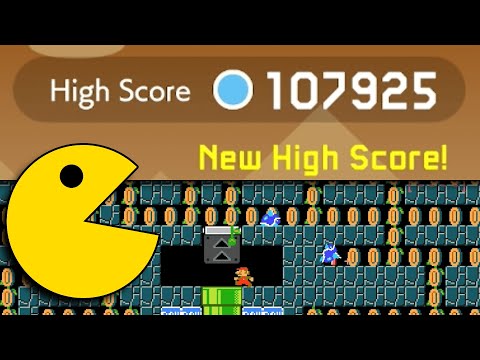 Pac Man level in Mario Maker 2 - Endless Expert Challenge [293]