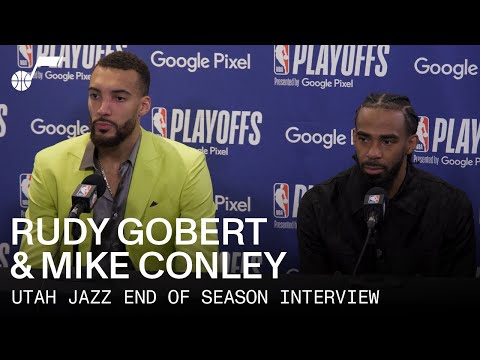 End of Season Interviews—Rudy Gobert & Mike Conley ' UTAH JAZZ