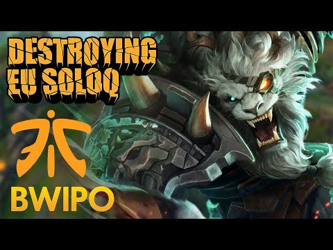 Destroying EU SoloQ: Fnatic Bwipo - Rengar Top Lane - KDA 17/1/4