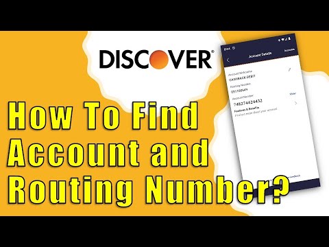 How to find account number Discover Bank App?