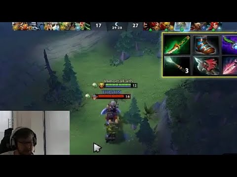 Qojqva reaction to Topson's Techies Diffusal Blade "What the F*ck is that Build!"