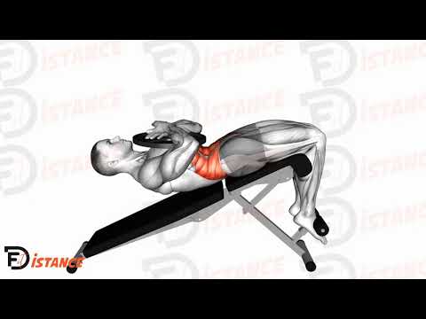 Exercice Crunch décliné avec poids