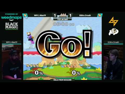 WM | Alex19 (Blue Fox) vs. EGtv.Crush (Orange Fox) | SSBM WR1 | FI2
