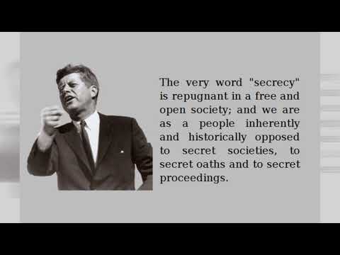 President John F Kennedy's  April1961 Speech to the American Newspaper Publishers Association