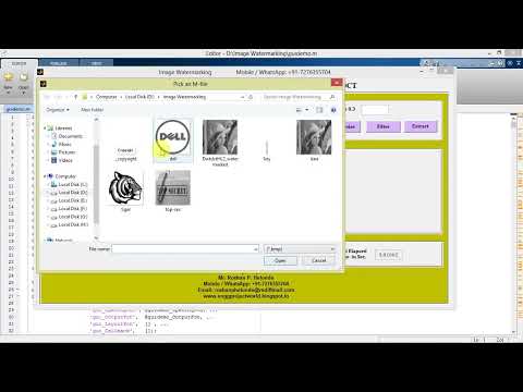 Image Watermarking Using Matlab Project With Source Code Final Year Project With Source Code