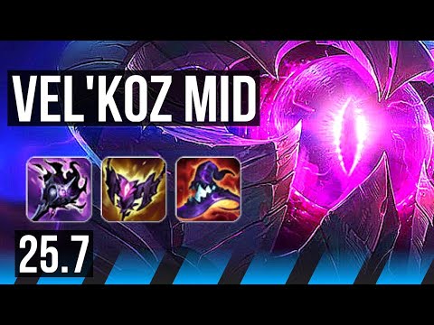 VEL'KOZ vs JAYCE (MID) | Legendary, 600+ games, 45k DMG | EUW Master | 25.7