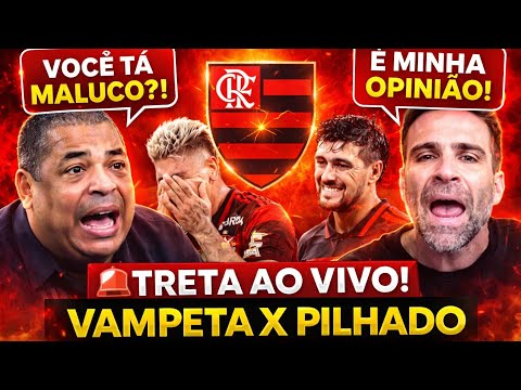 VAMPETA PERDE A PACIÊNCIA AO VIVO E DETONA PILHADO: “VOCÊ É MALUCO?” – TRETA SOBRE O FLAMENGO!