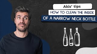 How to Clean the Inside of a Narrow Neck Bottle | Akis Petretzikis by Akis Kitchen