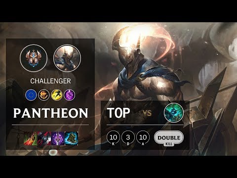 Pantheon Top vs Hecarim - EUW Challenger Patch 10.12