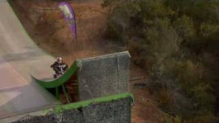 Travis Pastrana backflip tricycle on Mega Ramp