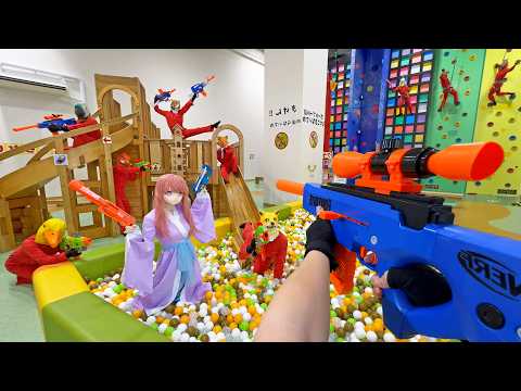 Nerf War | Amusement Park Battle 69 (Nerf First Person Shooter)