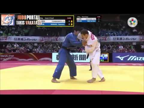 Judo Grand Slam Tokyo 2014 Semifinal -81kg TCHRIKISHVILI Avtandili (GEO) vs. NAGASE Takanori (JPN)