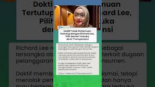 Demi Transparansi, Doktif Tolak Bertemu Richard Lee Secara Tertutup & Desak Perdamaian Terbuka