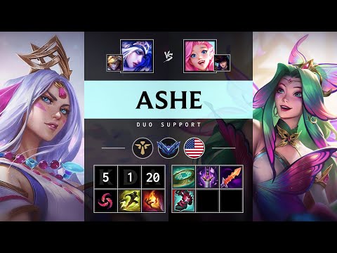 Ashe Support vs Seraphine - NA Diamond Patch 25.10