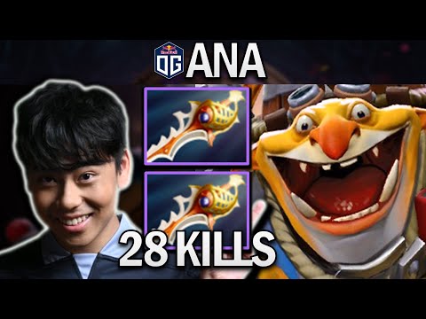 OG.ANA SMURF TECHIES WITH 28 KILLS - DOTA 2 7.28 GAMEPLAY