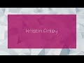 Kristin Finley Appearance