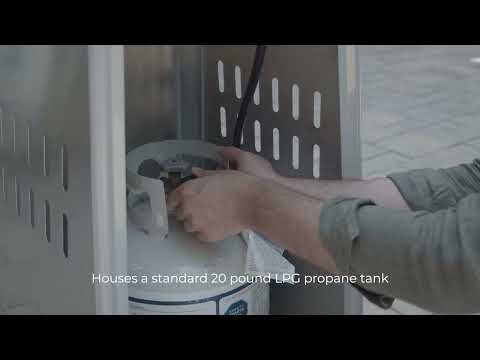 Ultimate Patio Pyramid 40,000 BTUs Propane Gas Patio Heater - Stainless Steel Video