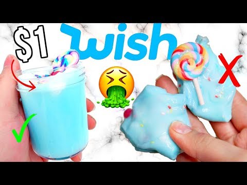 $1 WISH SLIME REVIEW! Is It Worth It?! Video