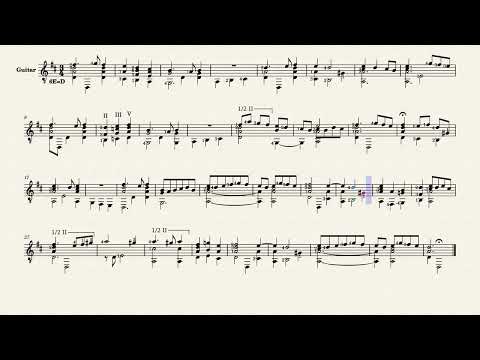 Gagliarda dal Passo mezzo – Anonymous, XVI century (guitar sheet music)