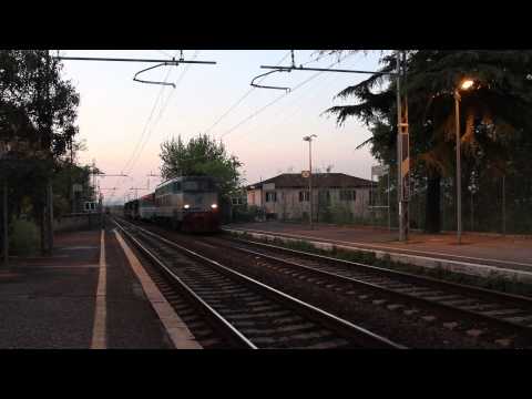 FS E655.078 con Treno Militare