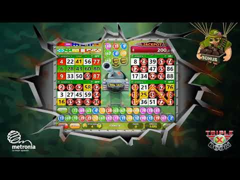 "Triple X Boom" Juego Videobingo BONUS EXTRA BOOM LOCO