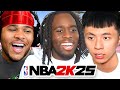 Kai Cenat Ray Fanum Play NBA 2K25