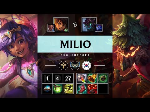 Milio Support vs Maokai - KR Challenger Patch 25.12