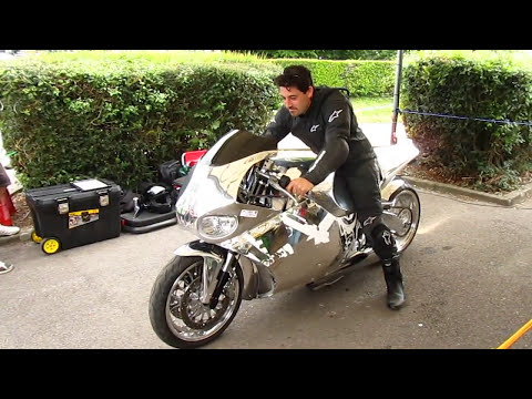 Y2K Jet Turbine Motorcycle full start procedure and burn out