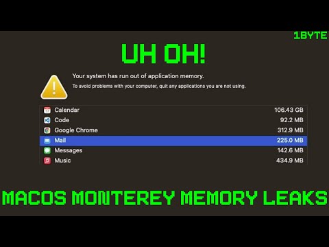 Uh Oh!| MacOS Monterey Memory Leaks