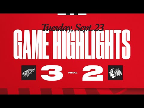 Preseason: Blackhawks at Red Wings Highlights | 9.23.25