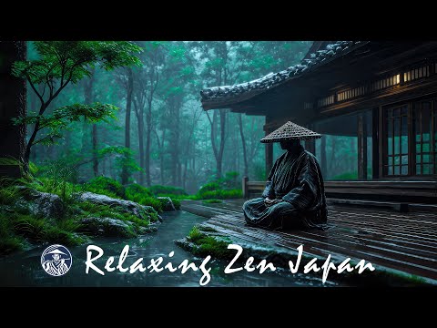 Rainy Day in a Serene Ancient Temple - Japanese Zen Music For Soothing, Meditation, Healing