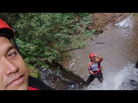 Tirolesa na Cachoeira do Lúcio - Adrianópolis-PR 🇧🇷
