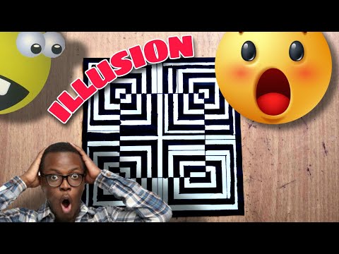 How To Draw Like a 3D Geometric Square Optical Illusion - Funny 3D Trick Art on paper tutorial