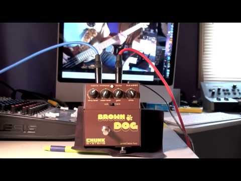 Chunk Systems Brown Dog Gated Bass Fuzz 2010s w/ Original Box Made in Australia Guitar Bass Effects Pedal image 9