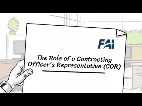 The Role of a Contracting Officer's Representative (COR)