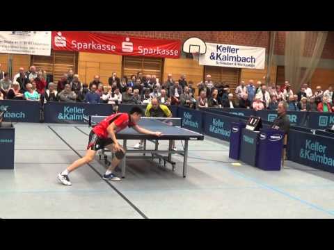 Christ vs Dang Qiu 2 TV Hilpoltstein Obererlenbach Tischtennis 2  Liga 20151108 18