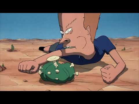 Beavis trips on peyote