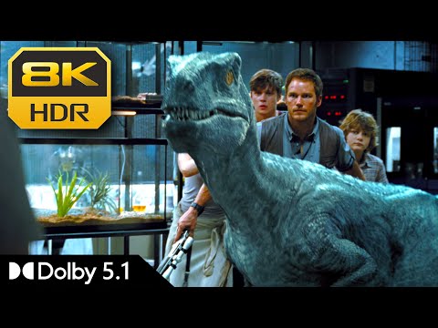 8K HDR | Velociraptors Defend Chris Pratt (Jurassic World) | Dolby 5.1