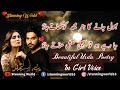 Bhool Jany Ka Hunar Mujh Ko Urdu Ghazal Urdu Shayari Girl Voice Girls Poetry Urdu Shayari